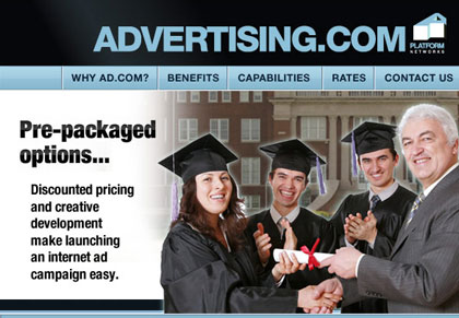 Advertising.com Education Category Microsite view 1